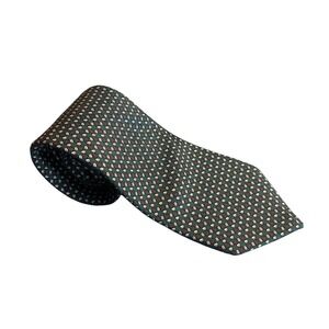 Christian Dior‎ Monsieur Necktie Green Patterned Silk Men's Formal Tie